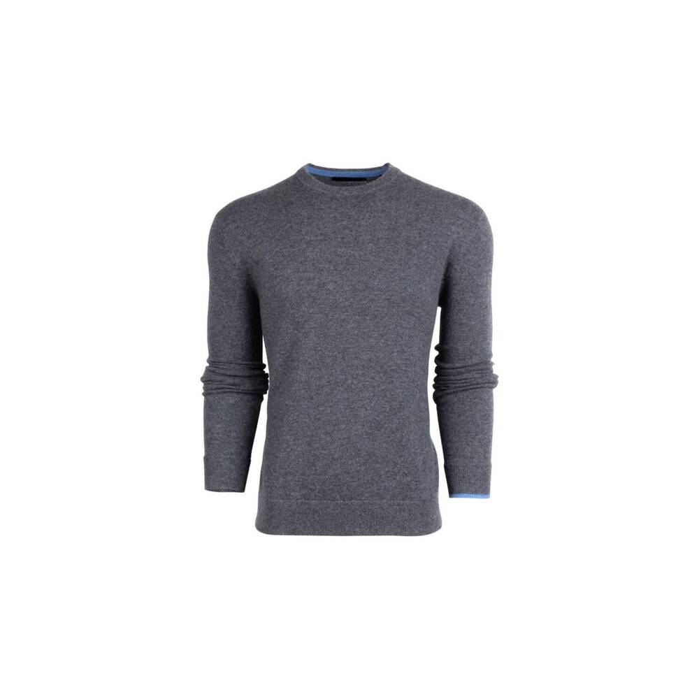 NEW GREYSON CLOTHIERS men's tomahawk cashmere crewneck sweater in smoke heather